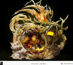 S Scale Dragon Fist Super Saiyan 3 Son Goku with LED - Dragon Ball Resin Statue - LAST SLEEP Studios