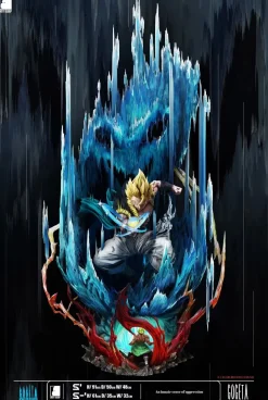 S- Scale Gogeta with LED - Dragon Ball Resin Statue - LAST SLEEP Studios