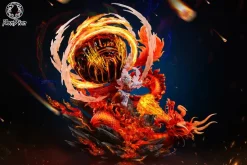 S Scale Monkey D. Luffy VS Kaen Daiko with LED - ONE PIECE Resin Statue - Burning Point Studio