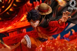 S Scale Monkey D. Luffy VS Kaen Daiko with LED - ONE PIECE Resin Statue - Burning Point Studio