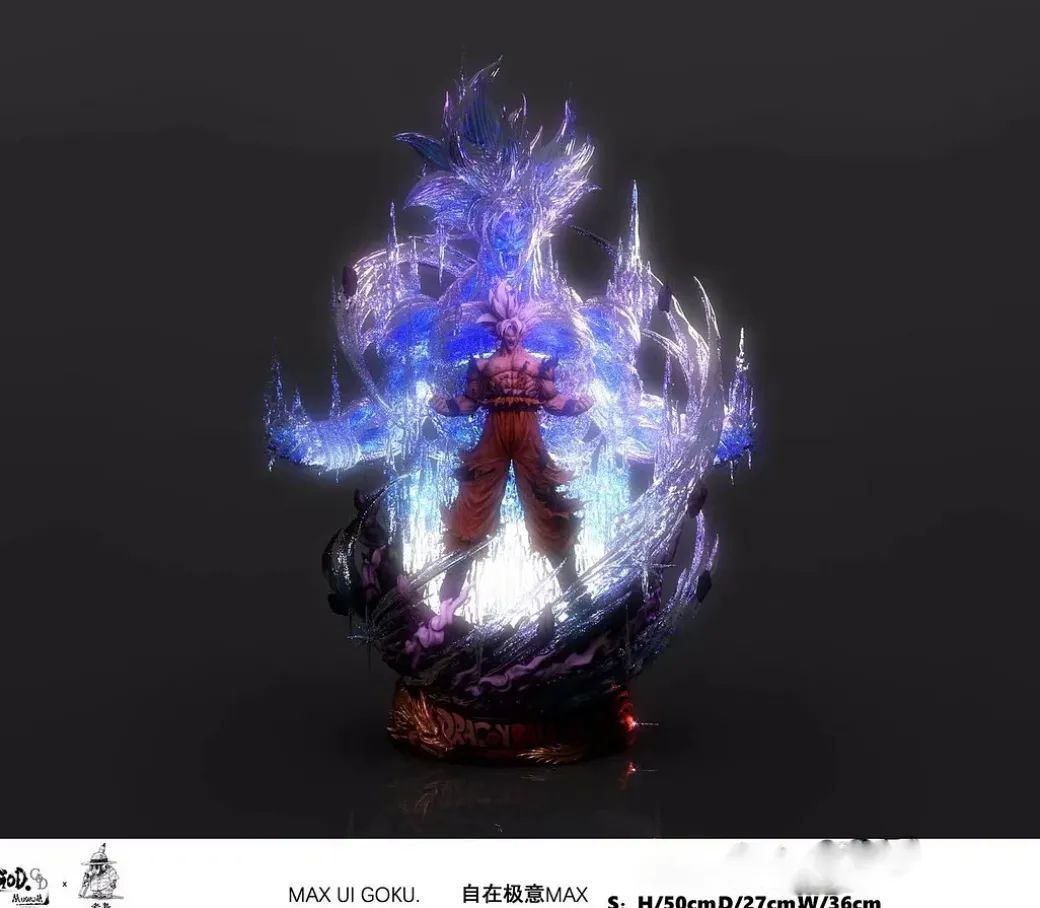 S Scale Susanoo Ultra Instinct Max Son Goku with LED - Dragon Ball Resin Statue - GOD Studio