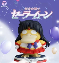 Sailor Mars/ Rei Hino Cosplay Psyduck - Sailor Moon Pokemon Resin Statue - YAYA Studios
