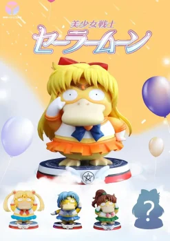 Sailor Venus Cosplay Psyduck - Sailor Moon Pokemon Resin Statue - YAYA Studios