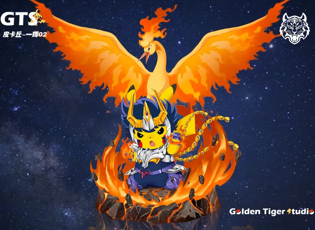 Saint Seiya Shun Cosplay Pikachu - Pokemon Resin Statue - Golden Tiger Studio