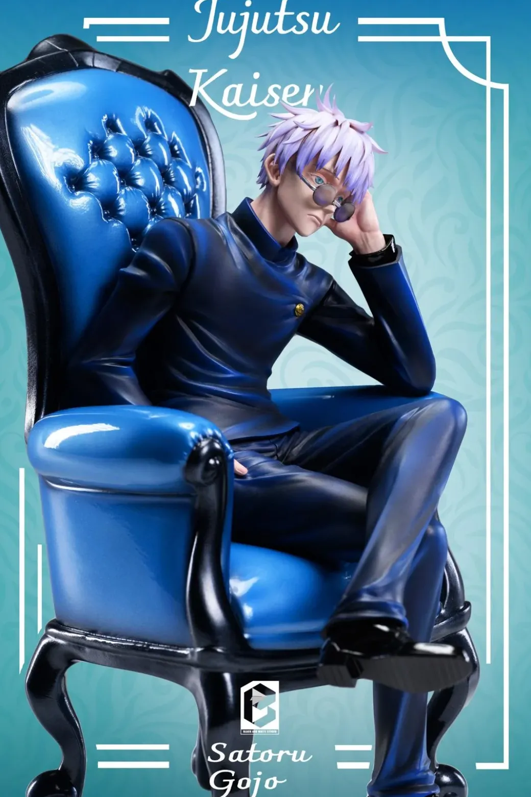 Satoru Gojo - Jujutsu Kaisen Resin Statue - Black And White Studio
