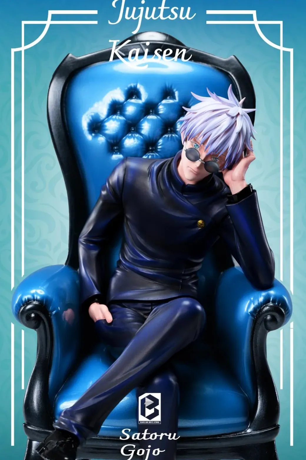 Satoru Gojo - Jujutsu Kaisen Resin Statue - Black And White Studio
