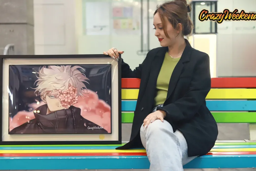 Satoru Gojo Decorative Painting - Jujutsu Kaisen - Crazy Weekend Studio