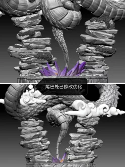 SD Scale Earth Shenron with LED - Dragon Ball Resin Statue - D-M Studios