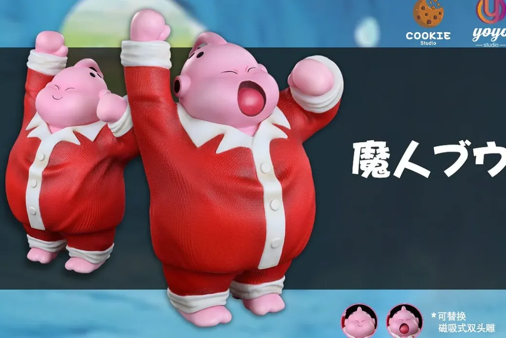 SD Scale Good Morning Majin Buu - Dragon Ball Resin Statue - Cookie Studios