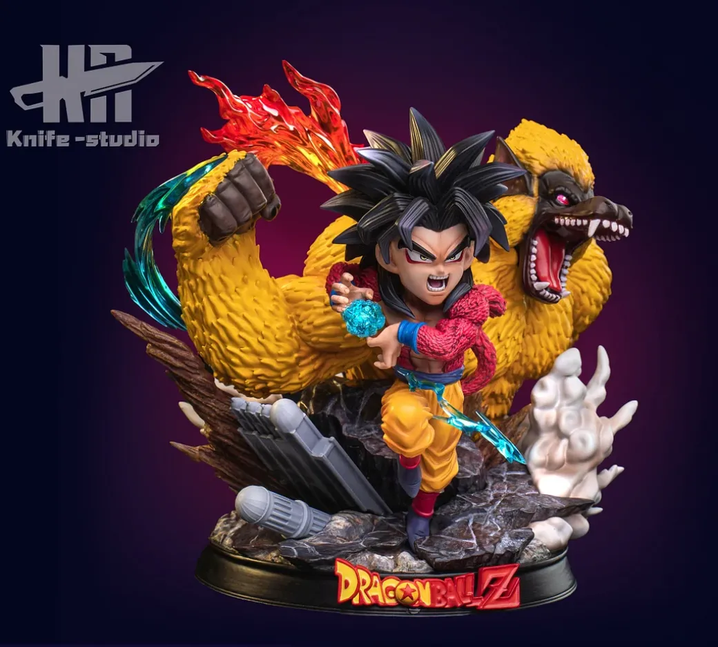 SD Scale Super Saiyan 4 Son Goku - Dragon Ball GT Resin Statue - Knife-Studio