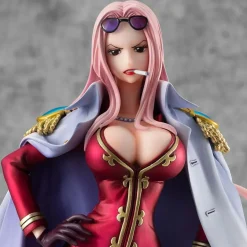 Second Edition Portrait of Pirates Series Limited Edition Black Cage Ver. Hina - ONE PIECE Official Statue - MegaHouse