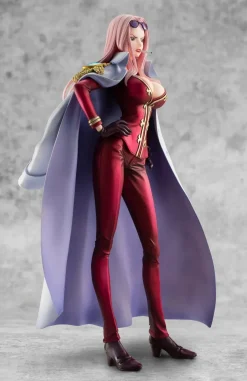 Second Edition Portrait of Pirates Series Limited Edition Black Cage Ver. Hina - ONE PIECE Official Statue - MegaHouse