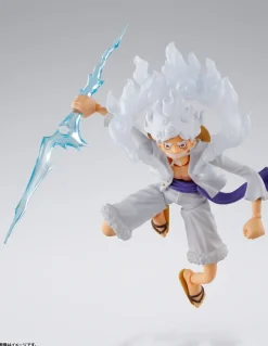 Second Edition S.H. Figuarts Gear 5 Nika Monkey D. Luffy - ONE PIECE Official Statue - TAMASHII