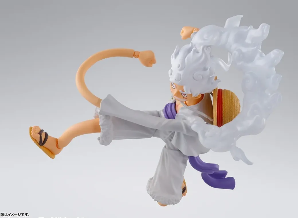 Second Edition S.H. Figuarts Gear 5 Nika Monkey D. Luffy - ONE PIECE Official Statue - TAMASHII
