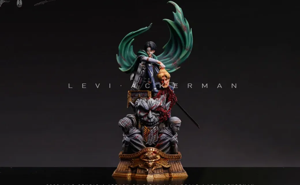 Seriously Injured Squad Captain Levi Ackerman - Attack On Titan Resin Statue - LC-Studios