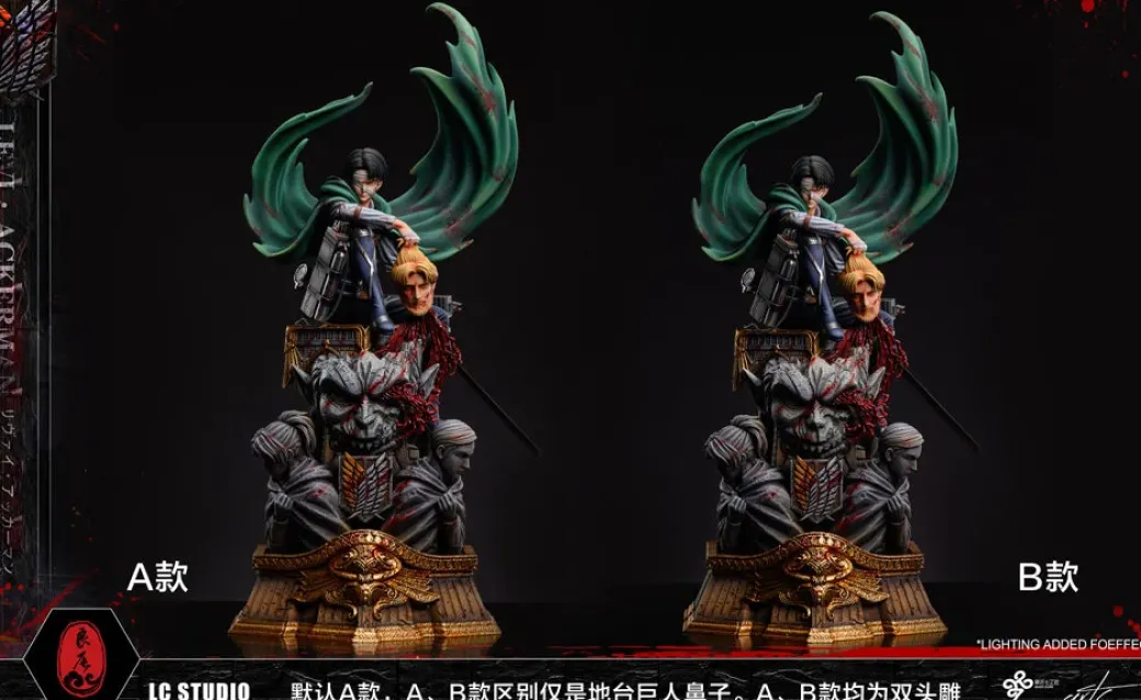 Seriously Injured Squad Captain Levi Ackerman - Attack On Titan Resin Statue - LC-Studios