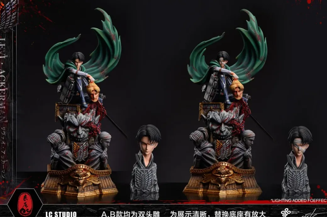 Seriously Injured Squad Captain Levi Ackerman - Attack On Titan Resin Statue - LC-Studios