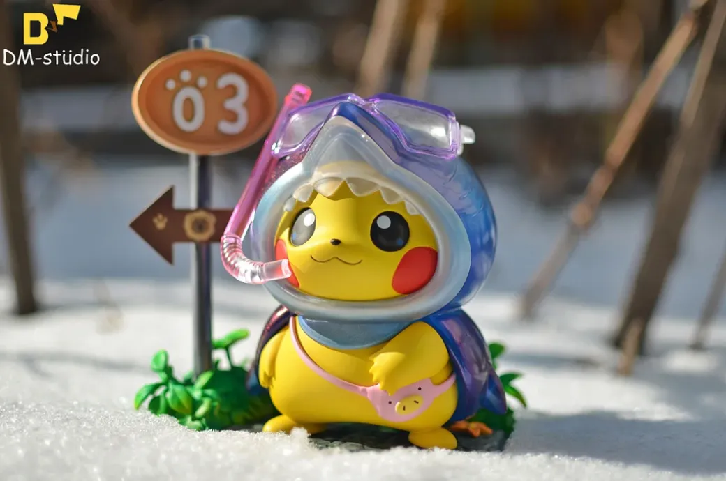 Shark Cosplay Pikachu - Pokemon Resin Statue - DM Studios
