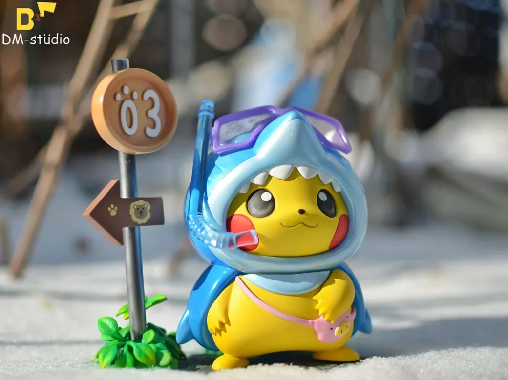 Shark Cosplay Pikachu - Pokemon Resin Statue - DM Studios