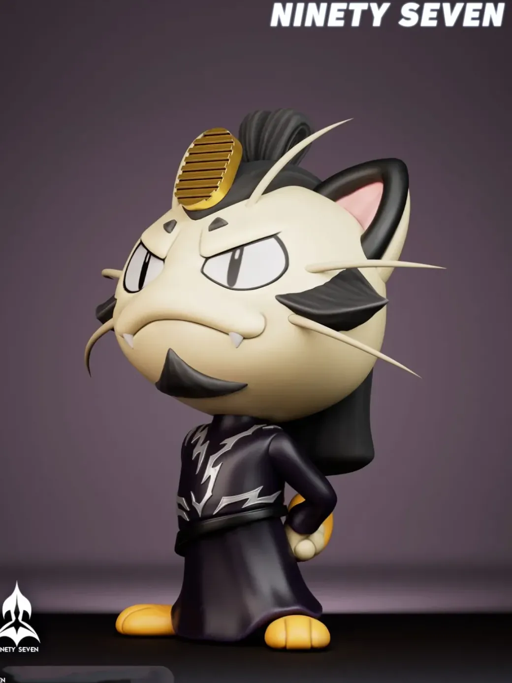 Shen Gongbao Cosplay Meowth - Ne Zha Pokemon Resin Statue - NINETY SEVEN Studio