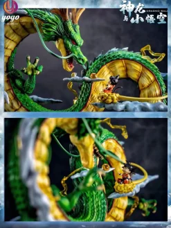 Shenron & Little Son Goku with LED - Dragon Ball Resin Statue - YOYO-Studios