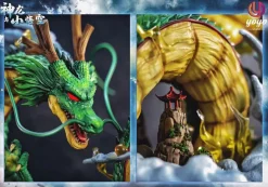 Shenron & Little Son Goku with LED - Dragon Ball Resin Statue - YOYO-Studios