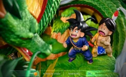 Shenron & Son Goku with LED - Dragon Ball Resin Statue - MX Studios
