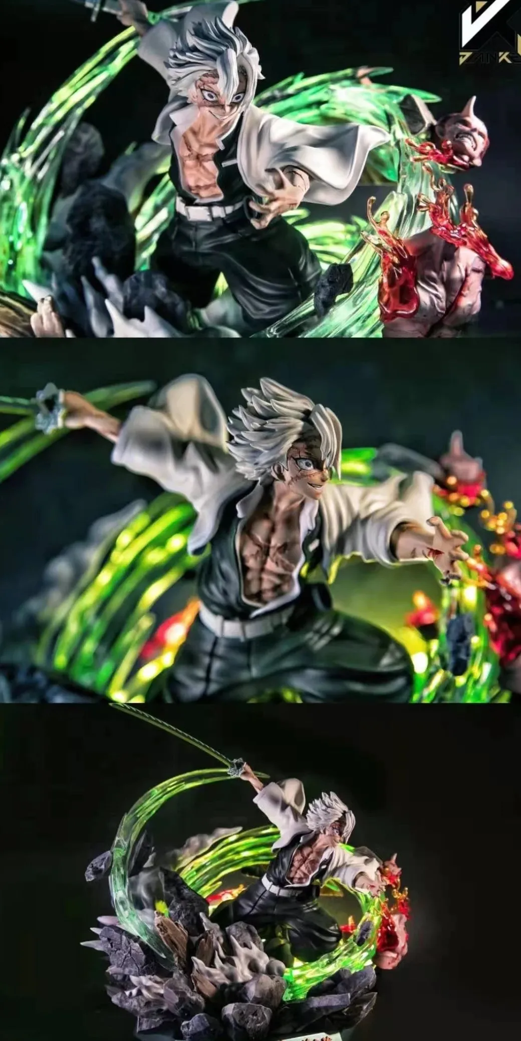 Shinazugawa Sanemi with LED - Demon Slayer: Kimetsu no Yaiba Resin Statue - JK Studios