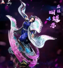 Shinobu Kocho & Doma - Demon Slayer: Kimetsu No Yaiba Resin Statue - Silver Fox Studio