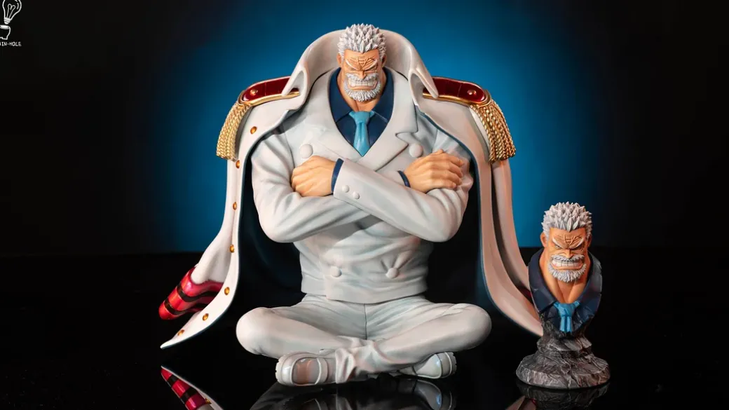 Sitting Monkey D. Garp - ONE PIECE Resin Statue - Brain Hole Studio