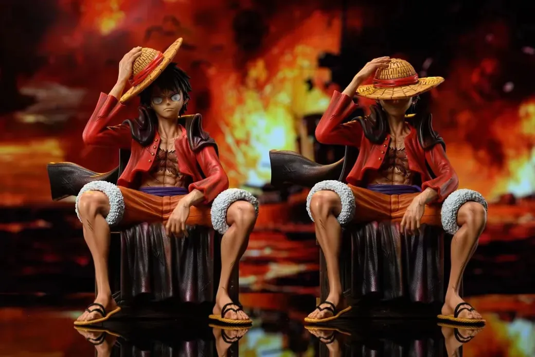 Sitting Monkey D. Luffy - ONE PIECE Resin Statue - Dream Box Studio