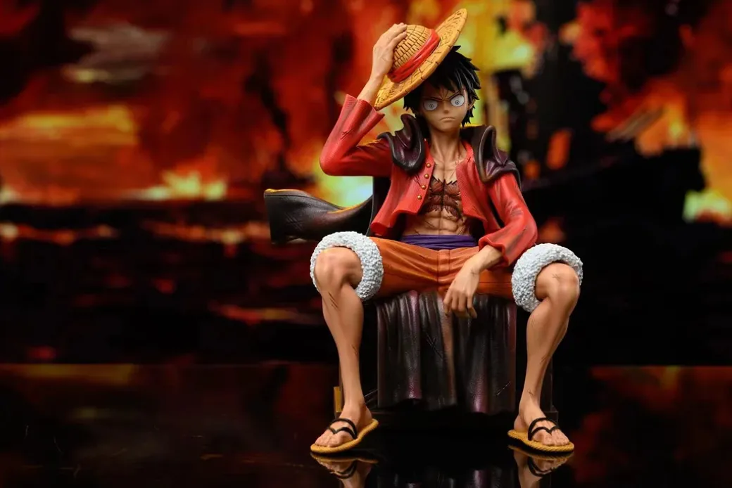 Sitting Monkey D. Luffy - ONE PIECE Resin Statue - Dream Box Studio