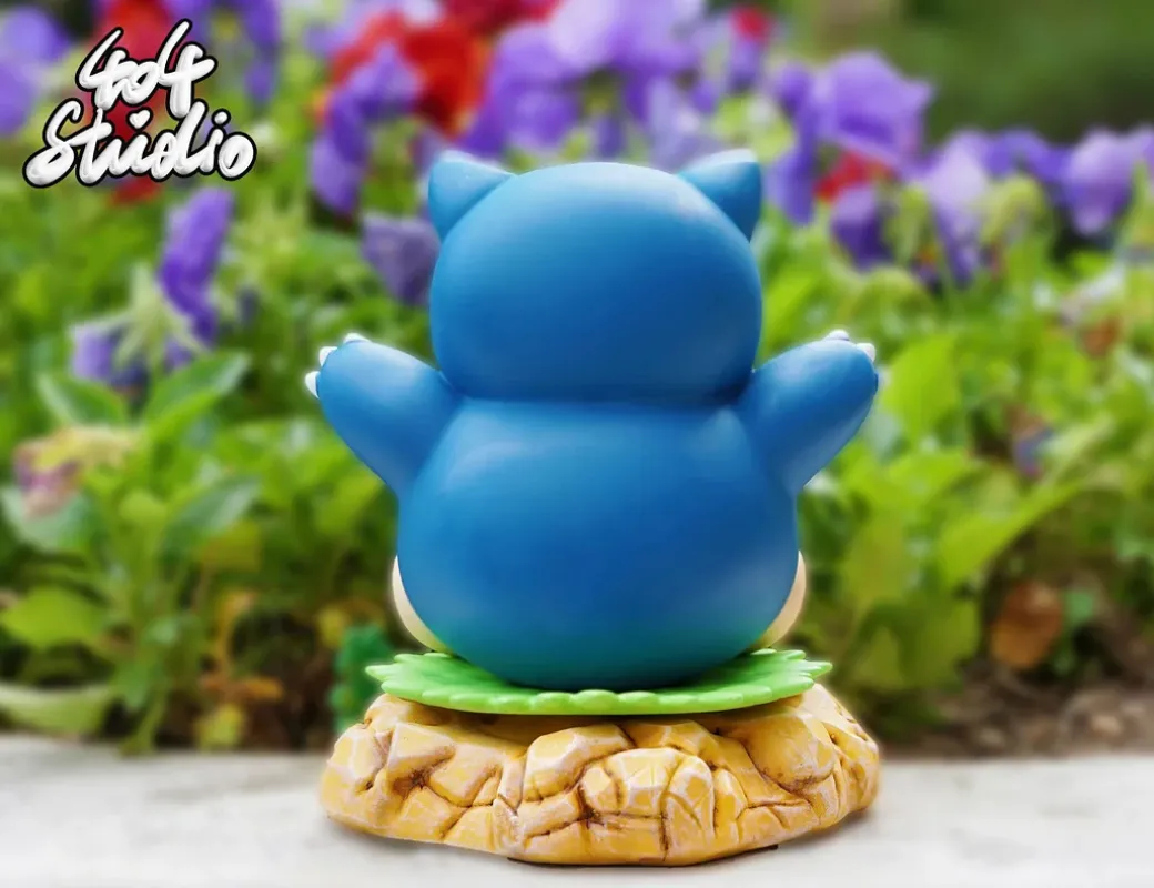 Sitting Series 002 Snorlax - Pokemon Resin Statue - 404 Studios