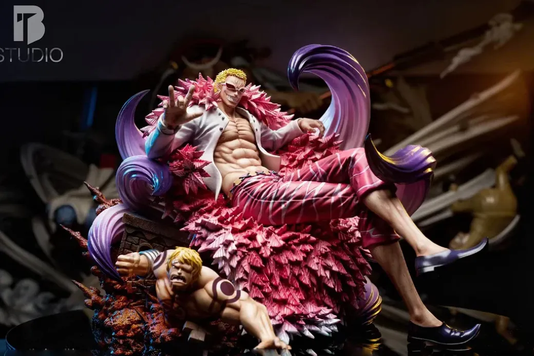 Sitting Seven Warlords of the Sea Series 007 Donquixote Doflamingo - ONE PIECE Resin Statue - BT Studios
