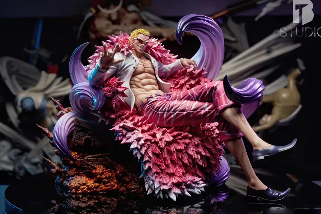 Sitting Seven Warlords of the Sea Series 007 Donquixote Doflamingo - ONE PIECE Resin Statue - BT Studios