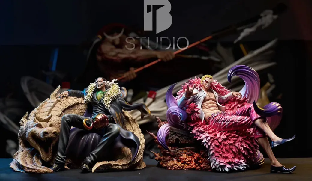 Sitting Seven Warlords of the Sea Series 007 Donquixote Doflamingo - ONE PIECE Resin Statue - BT Studios