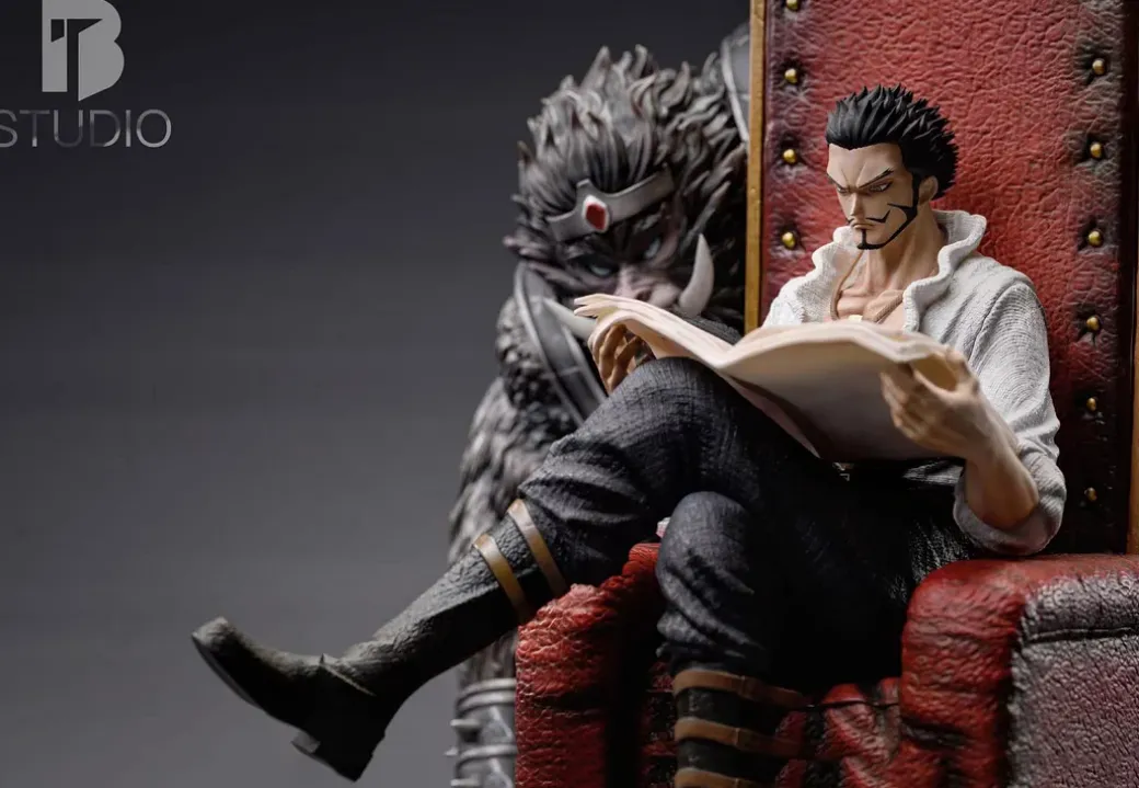 Sitting Seven Warlords of the Sea Series 005 Dracule Mihawk - ONE PIECE Resin Statue - BT Studios