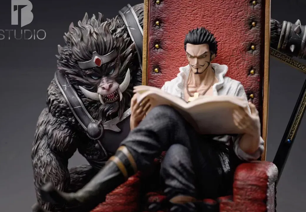 Sitting Seven Warlords of the Sea Series 005 Dracule Mihawk - ONE PIECE Resin Statue - BT Studios