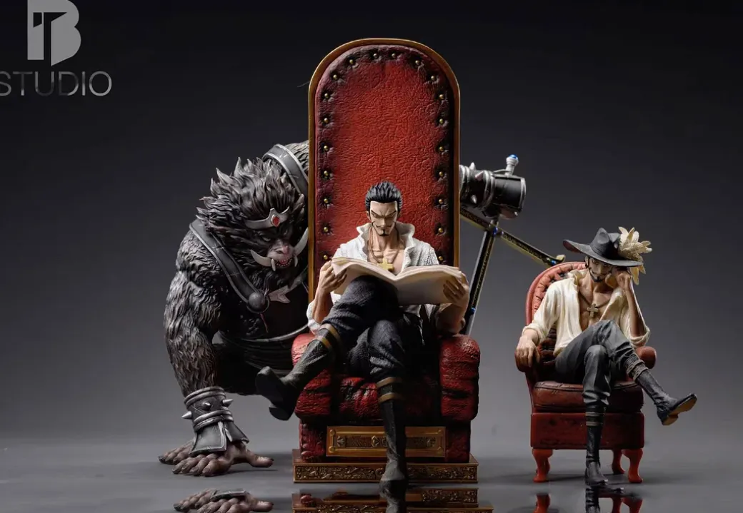 Sitting Seven Warlords of the Sea Series 005 Dracule Mihawk - ONE PIECE Resin Statue - BT Studios