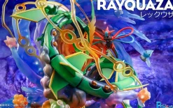 Sky Battle Rayquaza with LED - Pokemon Resin Statue - PCHouse Studios