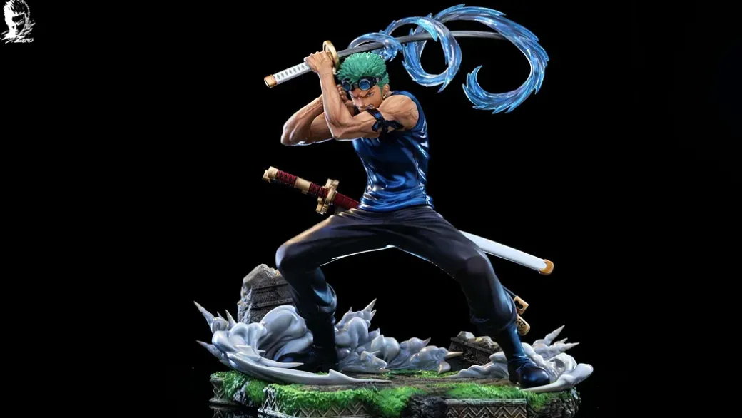 Sky Piea Roronoa Zoro Sanjuroku Pound Ho - ONE PIECE Resin Statue - LvZaoTou Studio