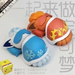 Sleeping Vulpix & Alola Vulpix - Pokemon Resin Statue - QY Studios