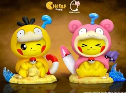 Slowpoke & Psyduck Cosplay Pikachu - Pokemon Resin Statue - CHEESE Studio
