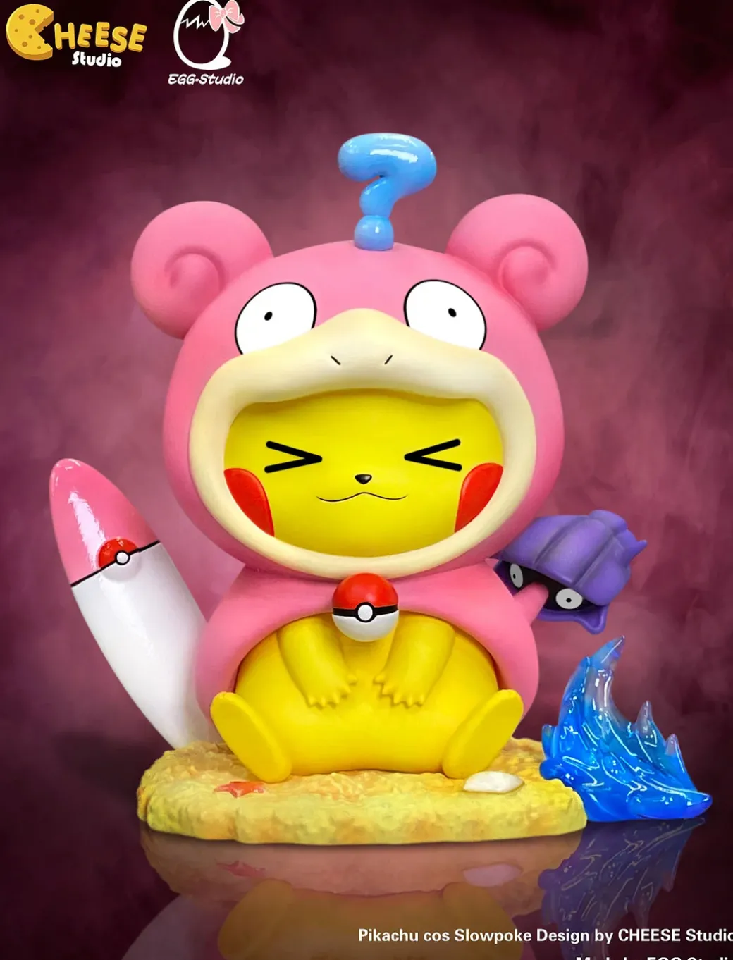 Slowpoke & Psyduck Cosplay Pikachu - Pokemon Resin Statue - CHEESE Studio