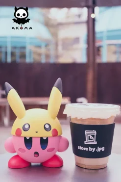 Small & Big Scale Beam & Pikachu Cosplay Kirby - Kirby Pokemon Resin Statue - Akuma Studio