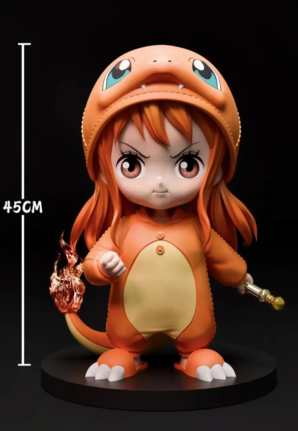 Small & Big Scale Charmander Cosplay Nami with LED - Pokemon ONE PIECE Resin Statue - Cit Studio