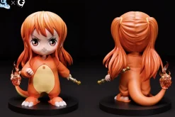 Small & Big Scale Charmander Cosplay Nami with LED - Pokemon ONE PIECE Resin Statue - Cit Studio
