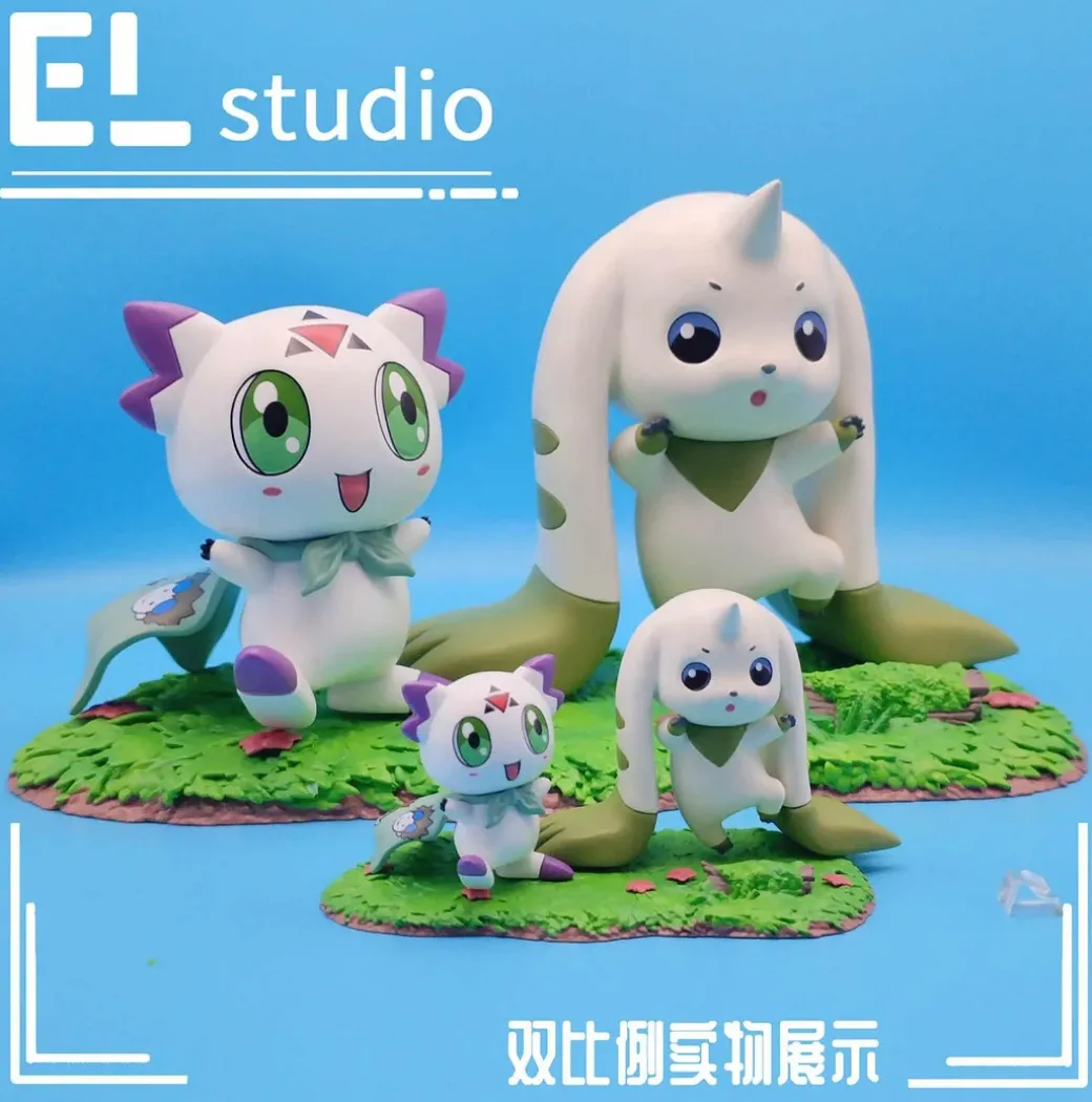 Small & Big Scale Culumon & Terriermon - Digimon Resin Statue - EL Studio