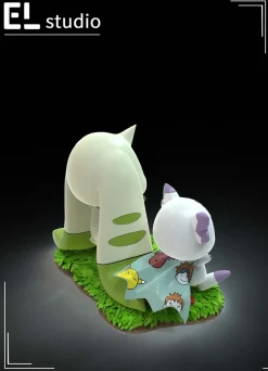 Small & Big Scale Culumon & Terriermon - Digimon Resin Statue - EL Studio