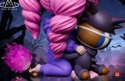 Small & Big Scale Cutie Series 001 Gengar Cosplay Perona - Pokemon ONE PIECE Resin Statue - TMD Studio